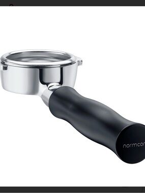 Normcore Portafilter Handle in Black and Stainless Steel